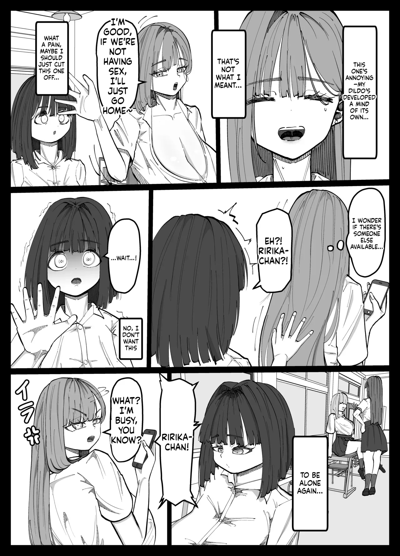 The Story Of A Futanari Gal Who Turns Her Friendless Introverted Girl Into An Onahole page 21