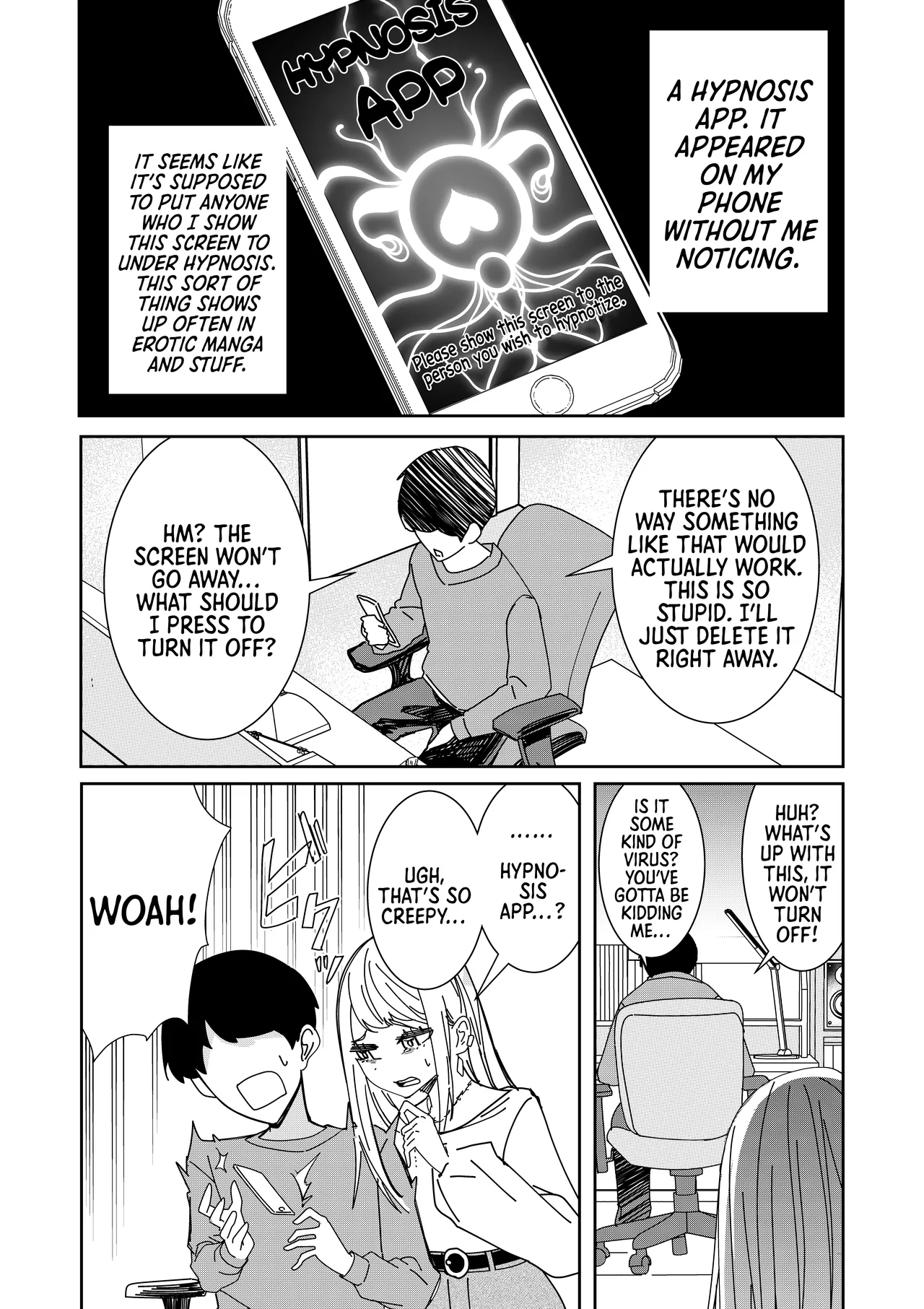With A Hypnosis App! ~i Tried Making My Cheeky Younger Sister Into An Onahole~ page 2