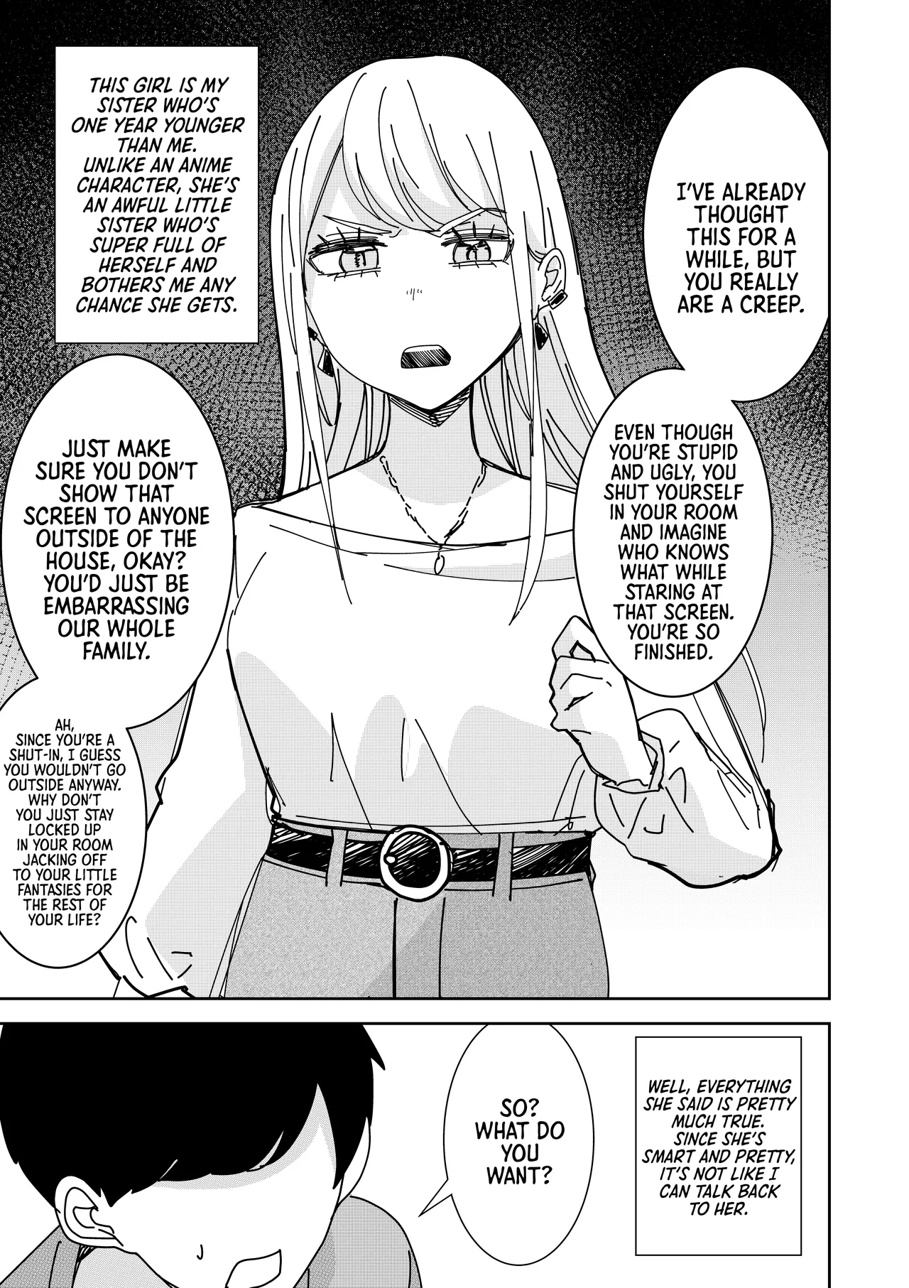 With A Hypnosis App! ~i Tried Making My Cheeky Younger Sister Into An Onahole~ page 3