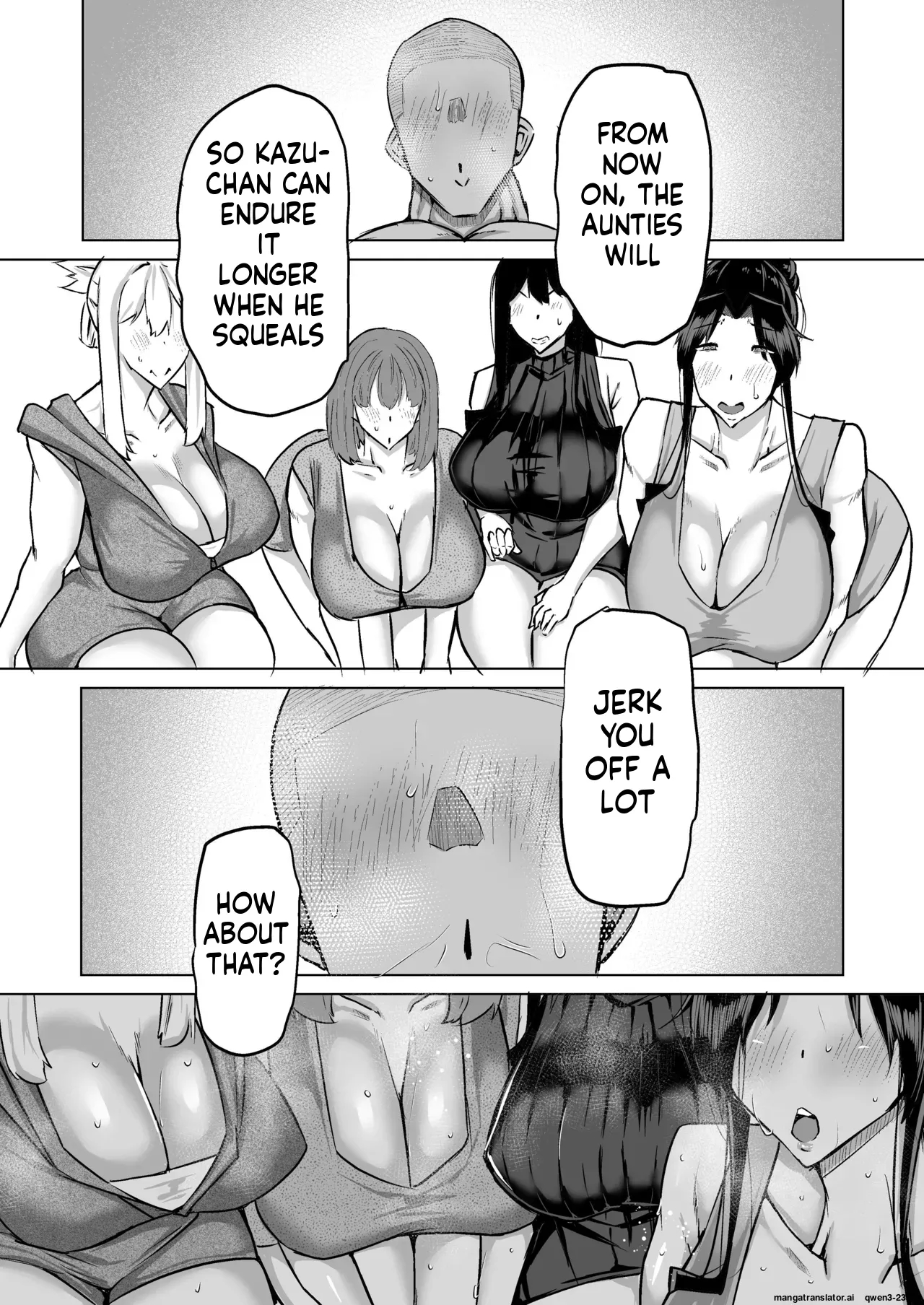 Won't You Jerk Off My Son's Cock? ~a Mother Whose Masturbation-monkey Son's Sexual Needs Became Way Too Much Trouble Asks Her Mom Friend For Handjob Advice~ page 256