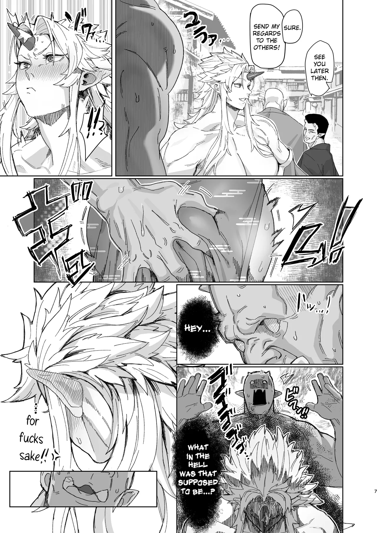 Yuugi Locked In A Grapple With An Orc 2 page 6