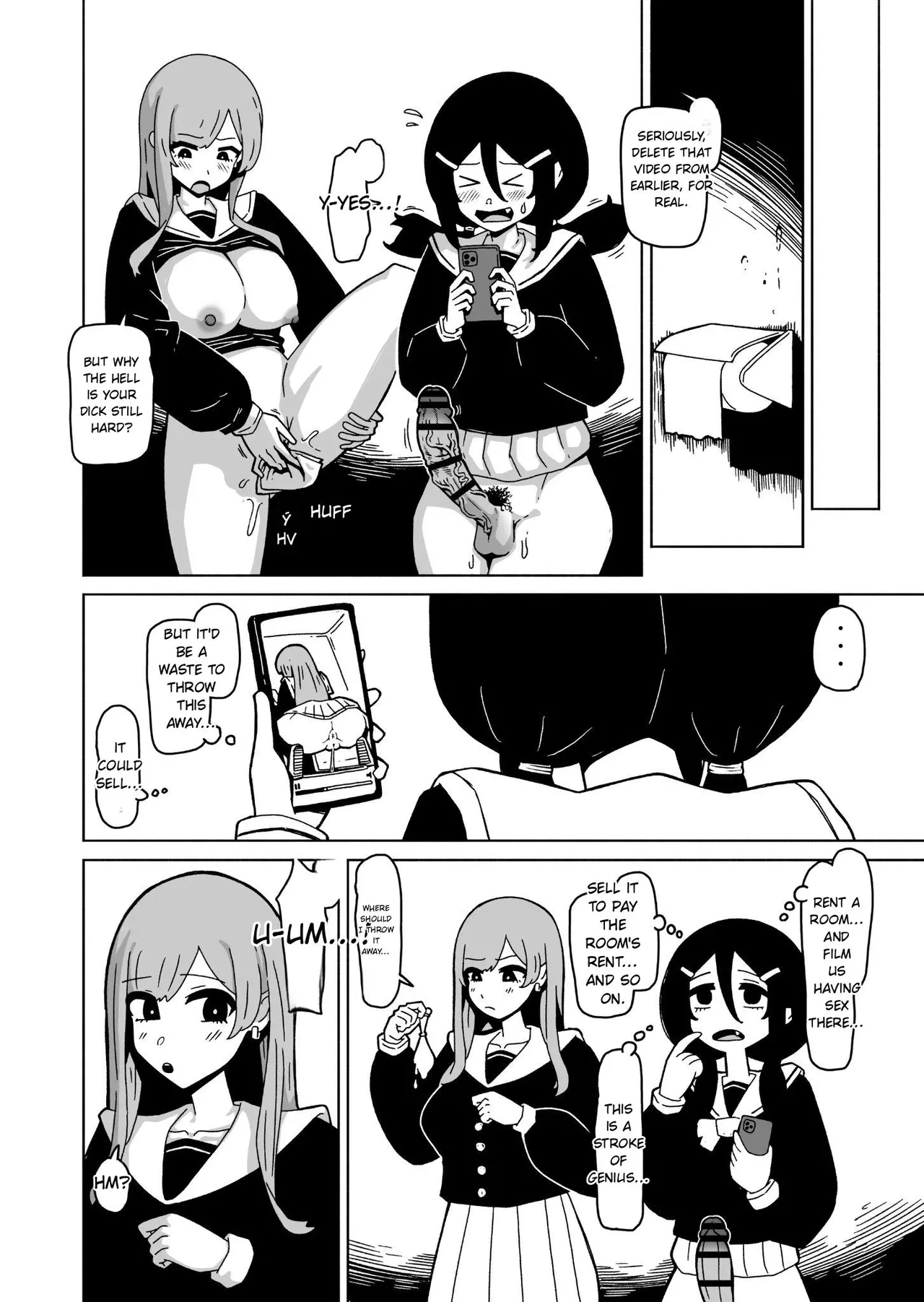 A Futanari Introvert Who Eventually Sets Up A Sex Room And Has Wild Sex With The Class Gals page 16
