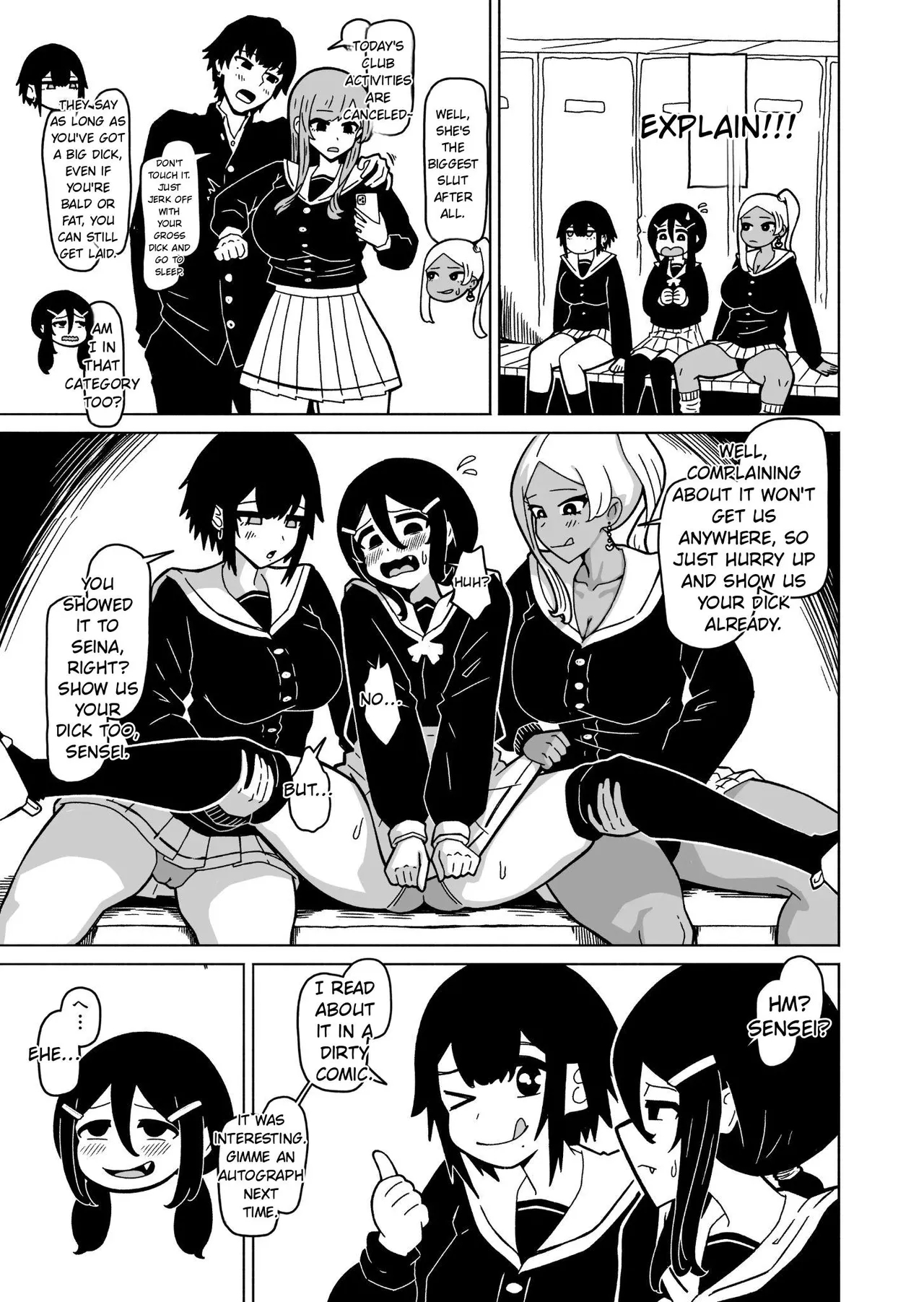 A Futanari Introvert Who Eventually Sets Up A Sex Room And Has Wild Sex With The Class Gals page 28