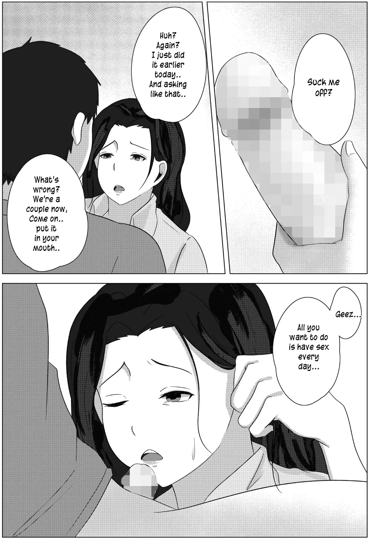 A Late Night Visit Leads To A Mother And Son's Marital Sex Life Together page 37