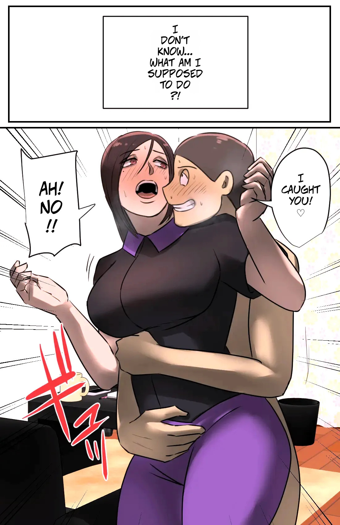 A Saleswoman Interrupted Me While I Was Jerking-off -- Genkan O Aketara Iru Kanyuu Oba-san page 14