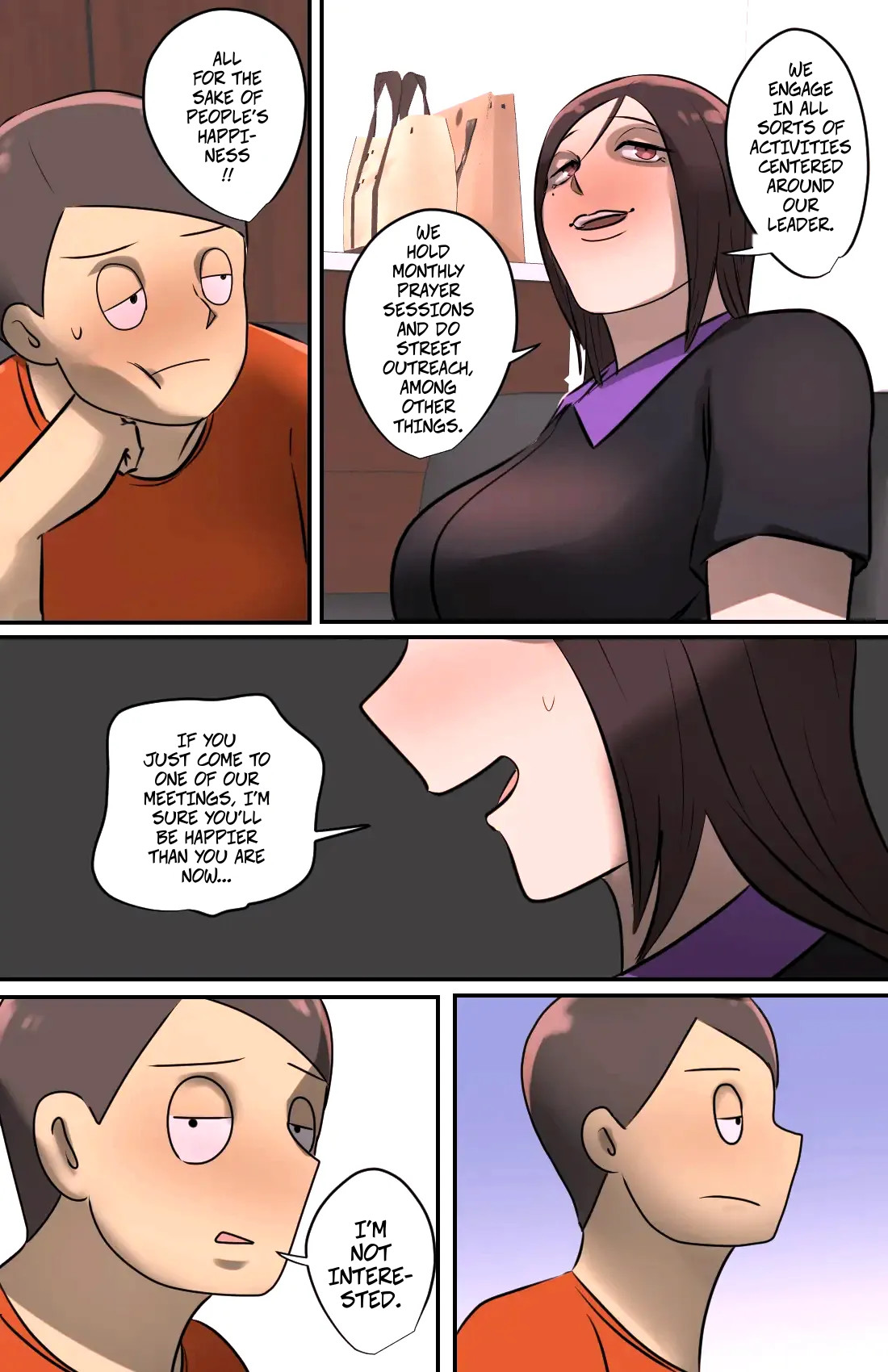 A Saleswoman Interrupted Me While I Was Jerking-off -- Genkan O Aketara Iru Kanyuu Oba-san page 7