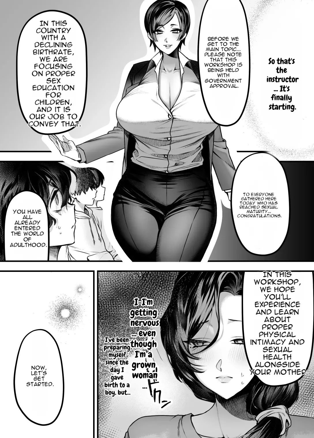 A World Where It Is The Norm For Moms To Become Masturbation Toys Exclusively For Their Sons. page 4