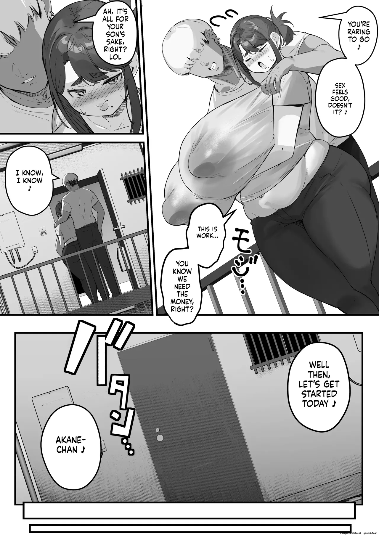 Chara Otoko Ni Netorareru Tare Deka Nagachichi Kaa-san 2 _ The Busty Mom With Long, Sagging Breasts Gets Seduced By A Playboy - Part 2 page 10