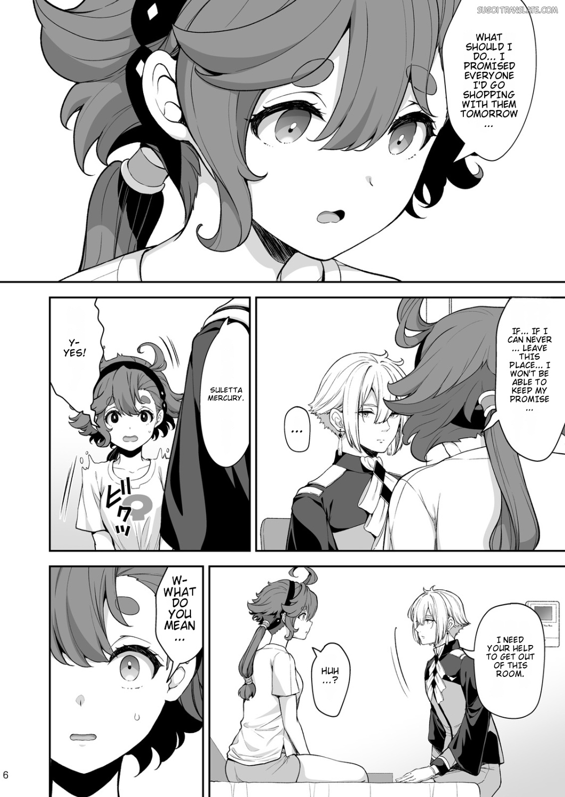 Elan To Suletta No Sex Shinai To Derarenai Heya page 6