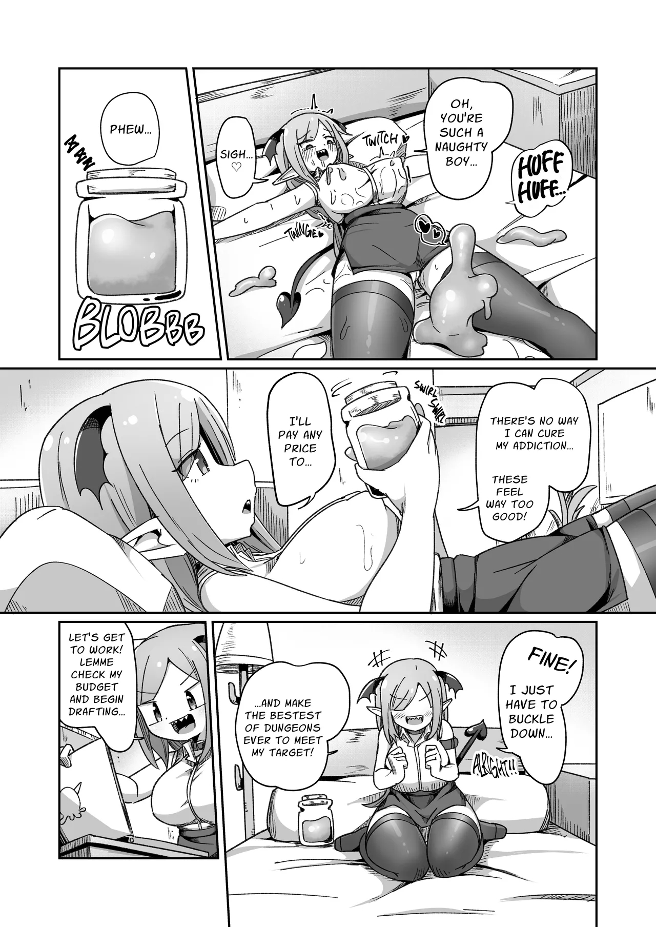 Embezzlement, Ho: Wagie Monster-chan Builds Her Very Own Goon Cave Dungeon page 13