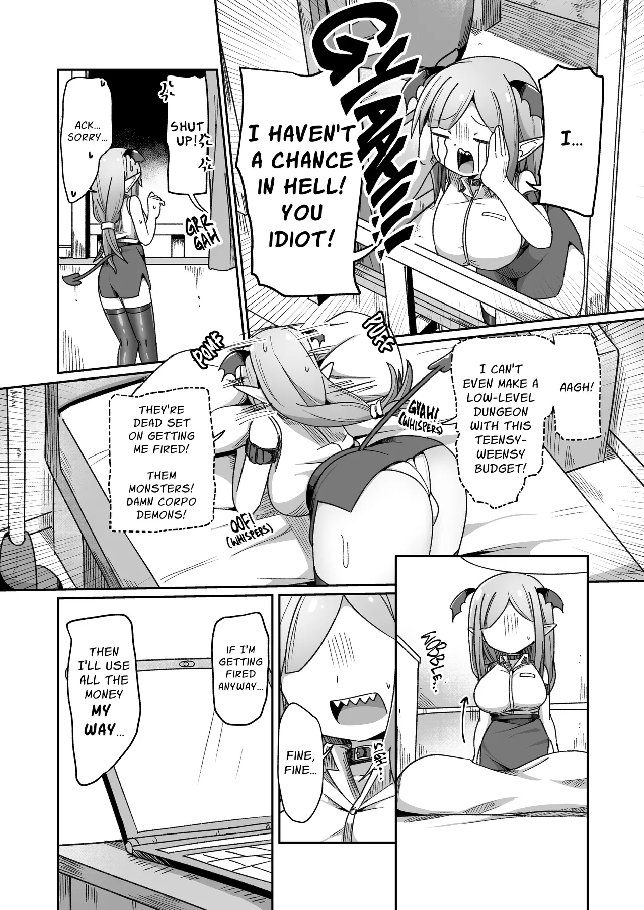 Embezzlement, Ho: Wagie Monster-chan Builds Her Very Own Goon Cave Dungeon page 15