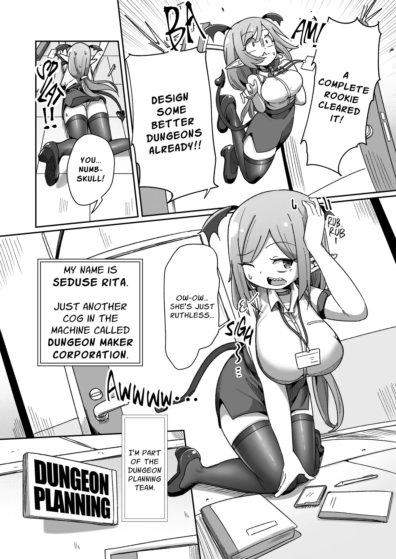 Embezzlement, Ho: Wagie Monster-chan Builds Her Very Own Goon Cave Dungeon page 3