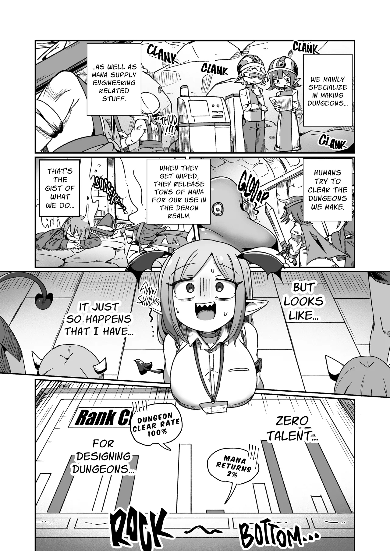 Embezzlement, Ho: Wagie Monster-chan Builds Her Very Own Goon Cave Dungeon page 4