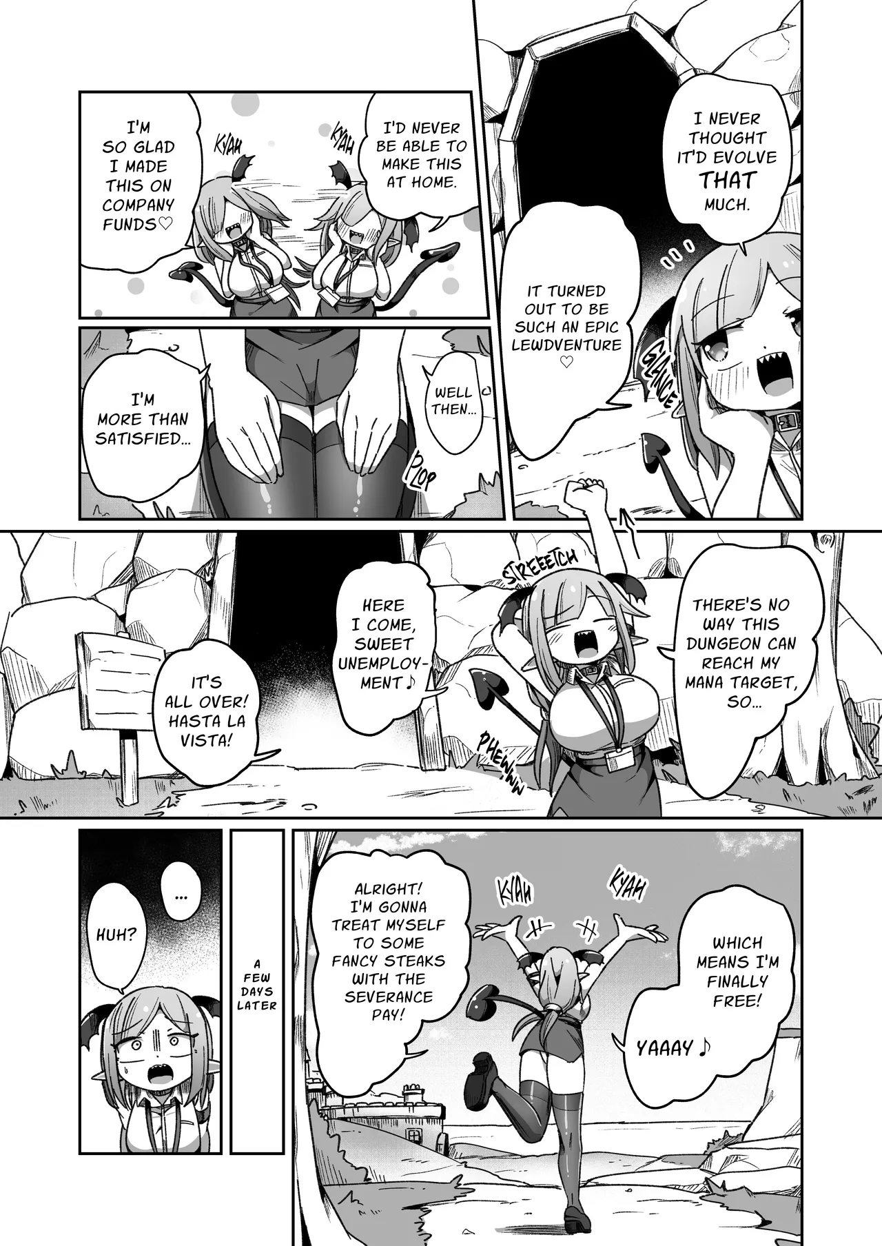 Embezzlement, Ho: Wagie Monster-chan Builds Her Very Own Goon Cave Dungeon page 47