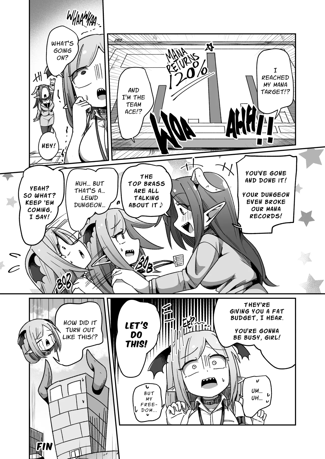 Embezzlement, Ho: Wagie Monster-chan Builds Her Very Own Goon Cave Dungeon page 48