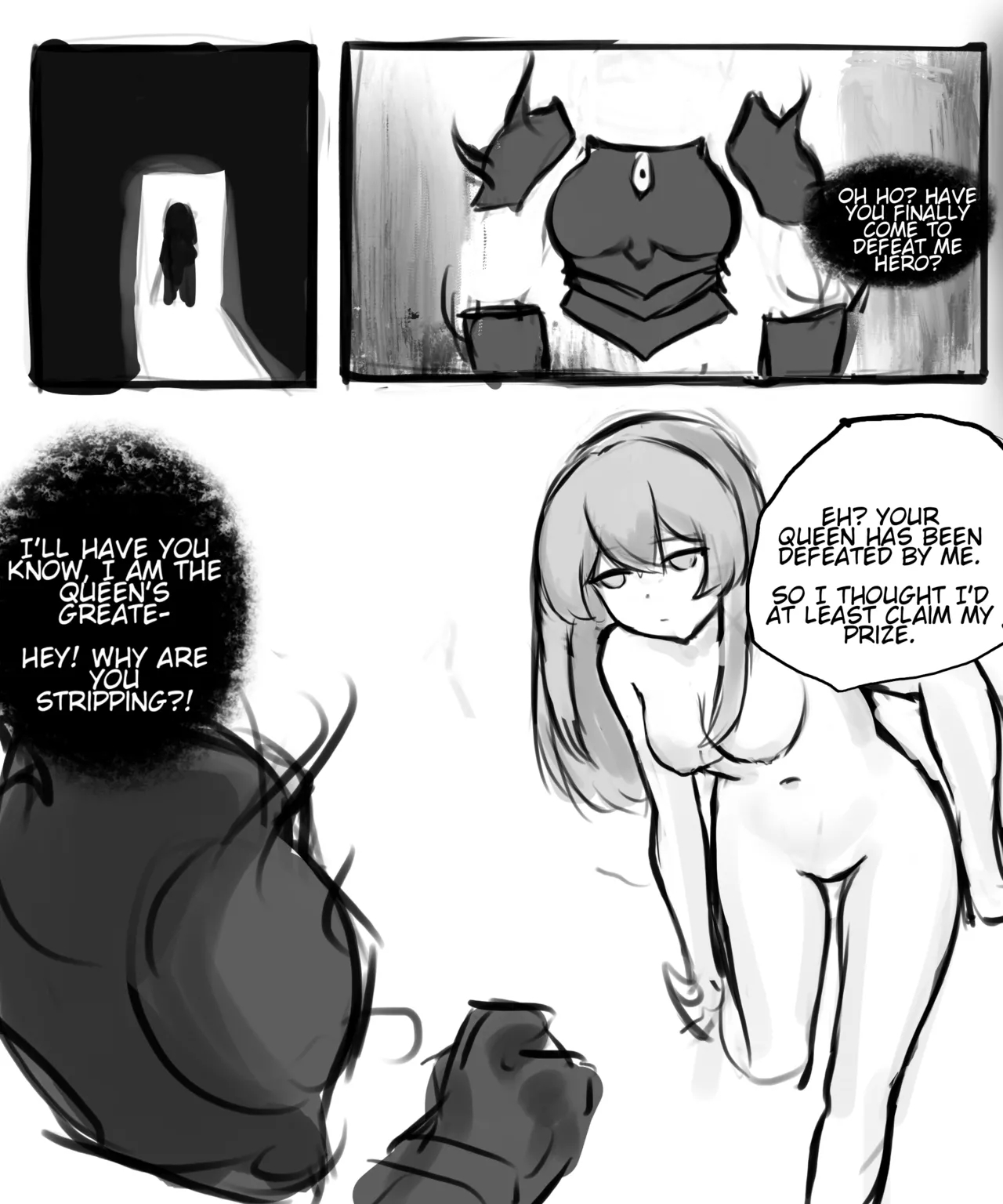 Lewd Heroine And Queens Armor page 1
