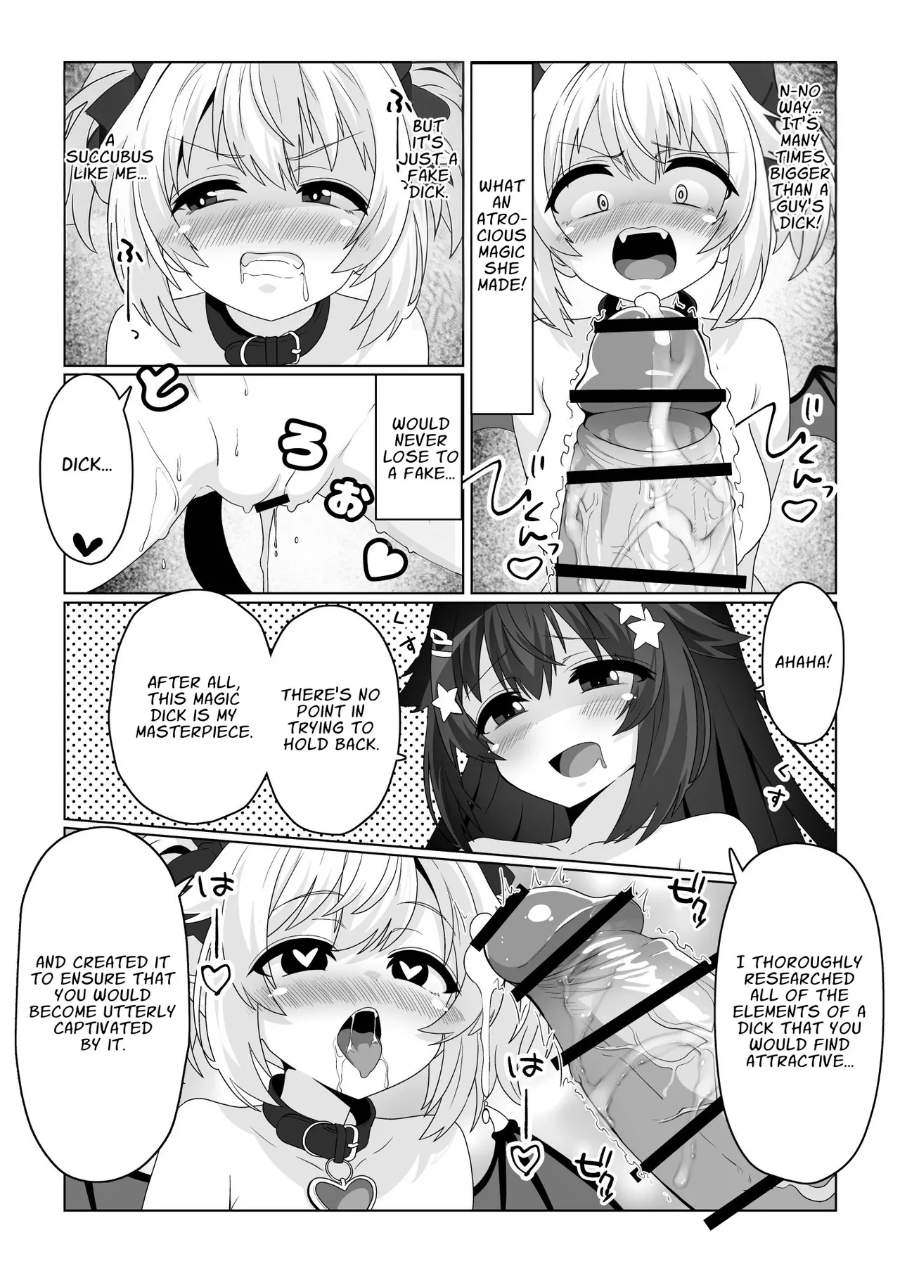 Magical Heroine Punishes A Succubus With Her Magic Penis!! page 24