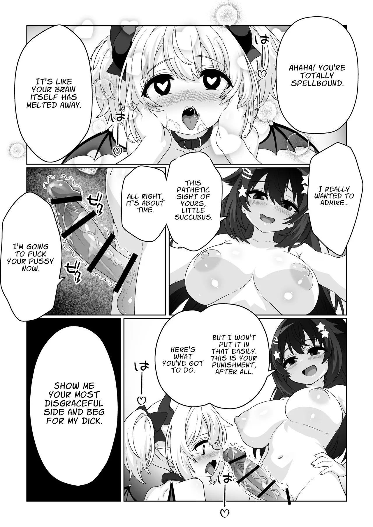 Magical Heroine Punishes A Succubus With Her Magic Penis!! page 28