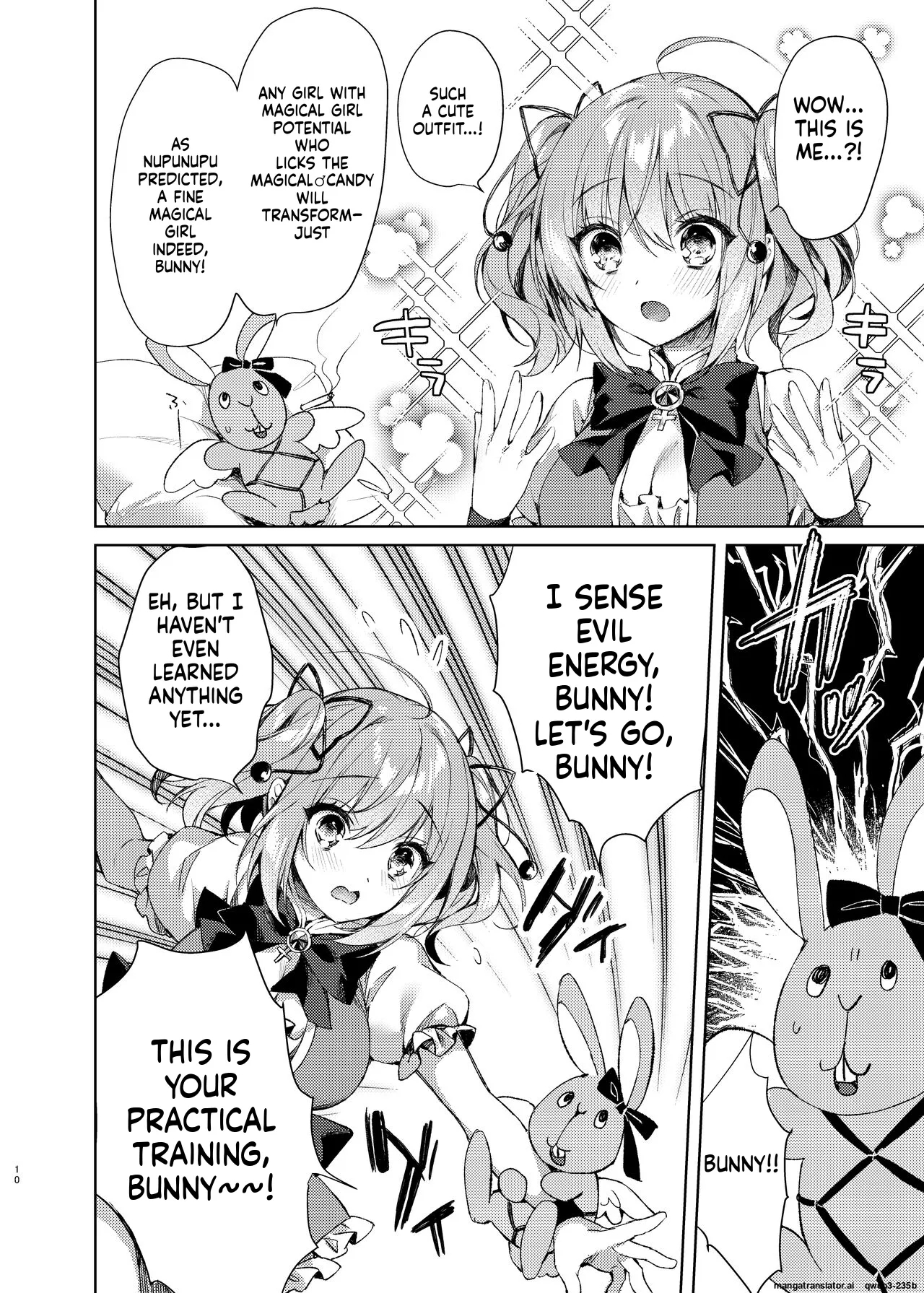 Mahou Shoujo Milky Milk ~mahou Shokushu De Dai Pinch?! Hen~ page 9