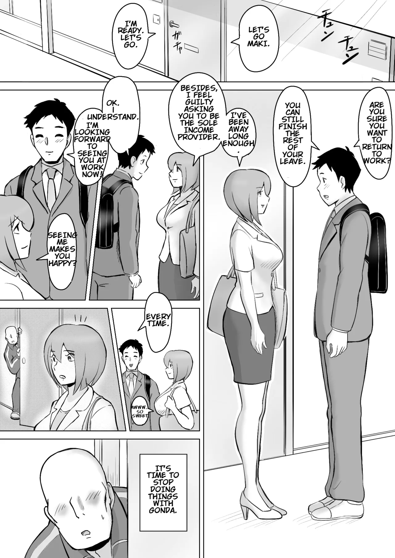 Maki Married To A Gentle Husband Is Corrupted By Her Neighbor Gonda Gokichi page 10