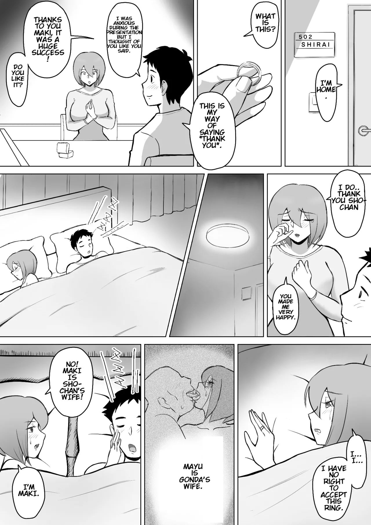 Maki Married To A Gentle Husband Is Corrupted By Her Neighbor Gonda Gokichi page 9