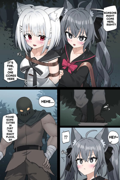 Manuka And Karin Get Kidnapped In The Forest Eng+jp page 1