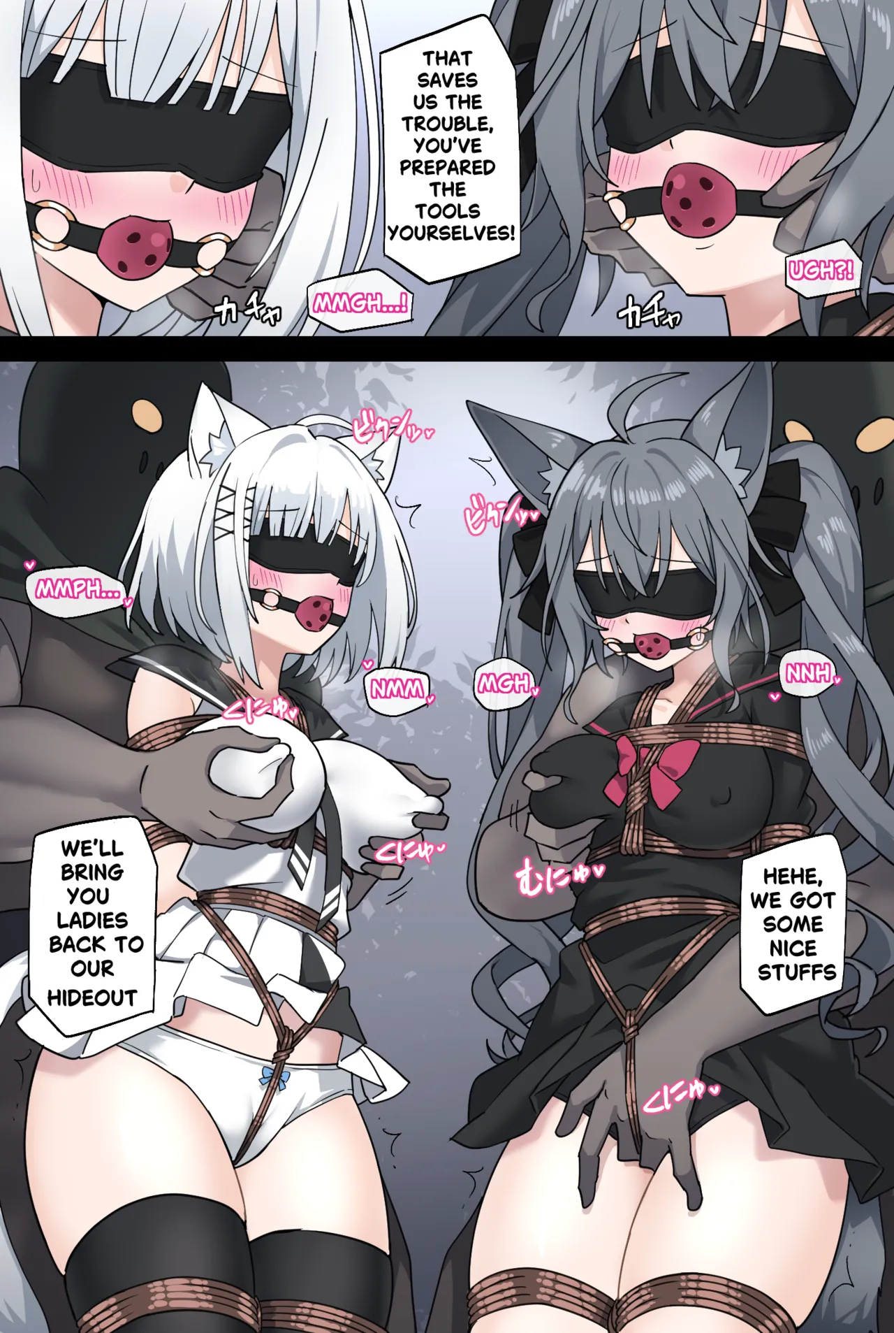 Manuka And Karin Get Kidnapped In The Forest Eng+jp page 6
