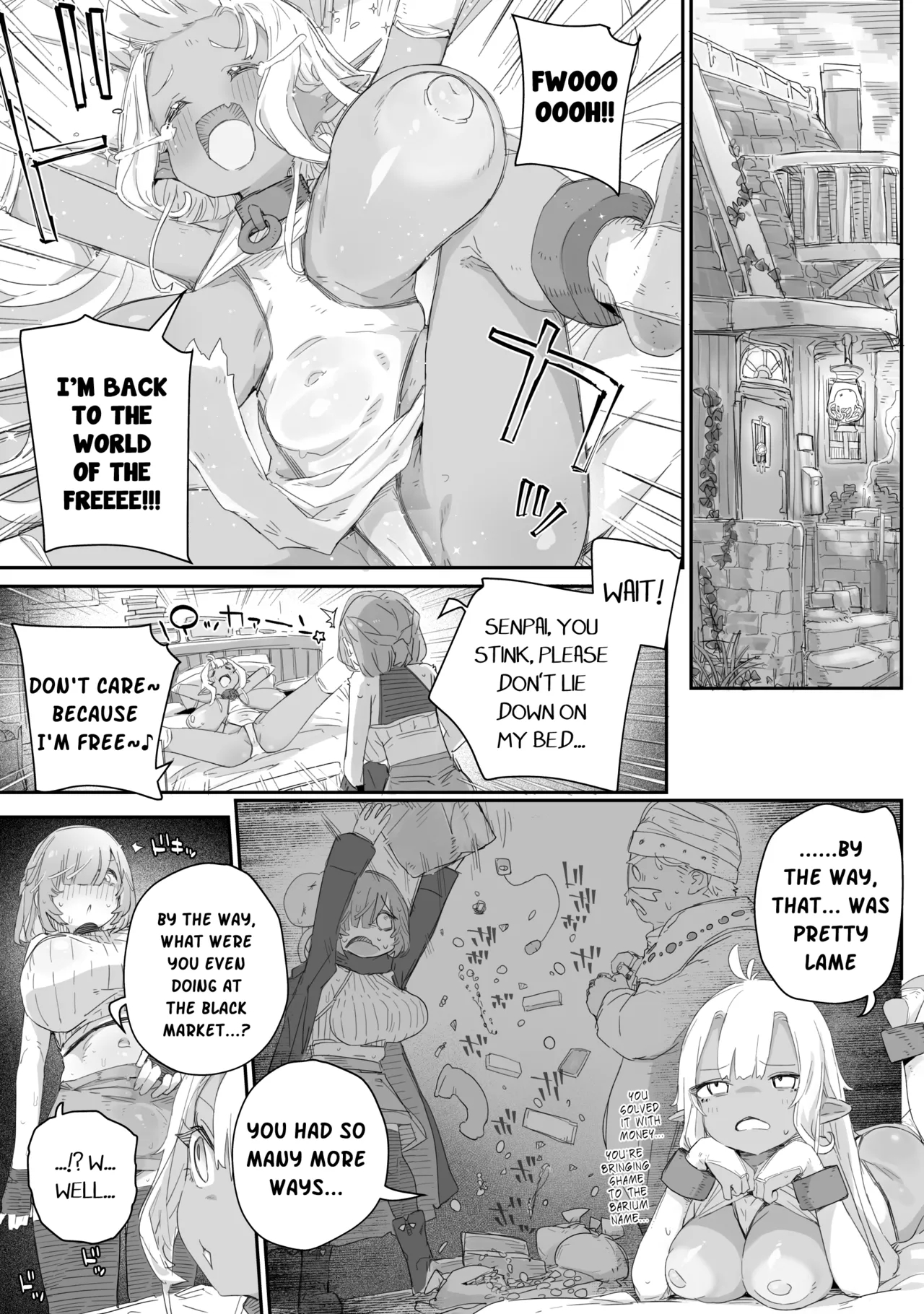 Maryoku Kare De Chiichaku Natta Dark Elf Senpai ~dorei Ochi Shitemo Namaiki Datta Node, Futanari Chinpo De Bachiboko Wakarase Sex!!!~ page 7