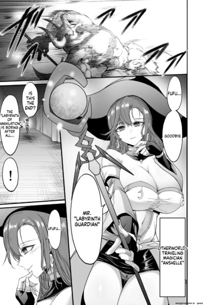 Mini Manga Part 1~2 - A Carefree Older Sister-type Magician Gets Swallowed Whole By A Worm. page 1