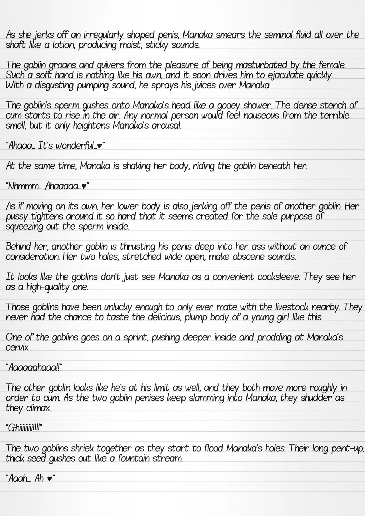 Misuke's Short Stories 35 - Manaka & Goblins page 11