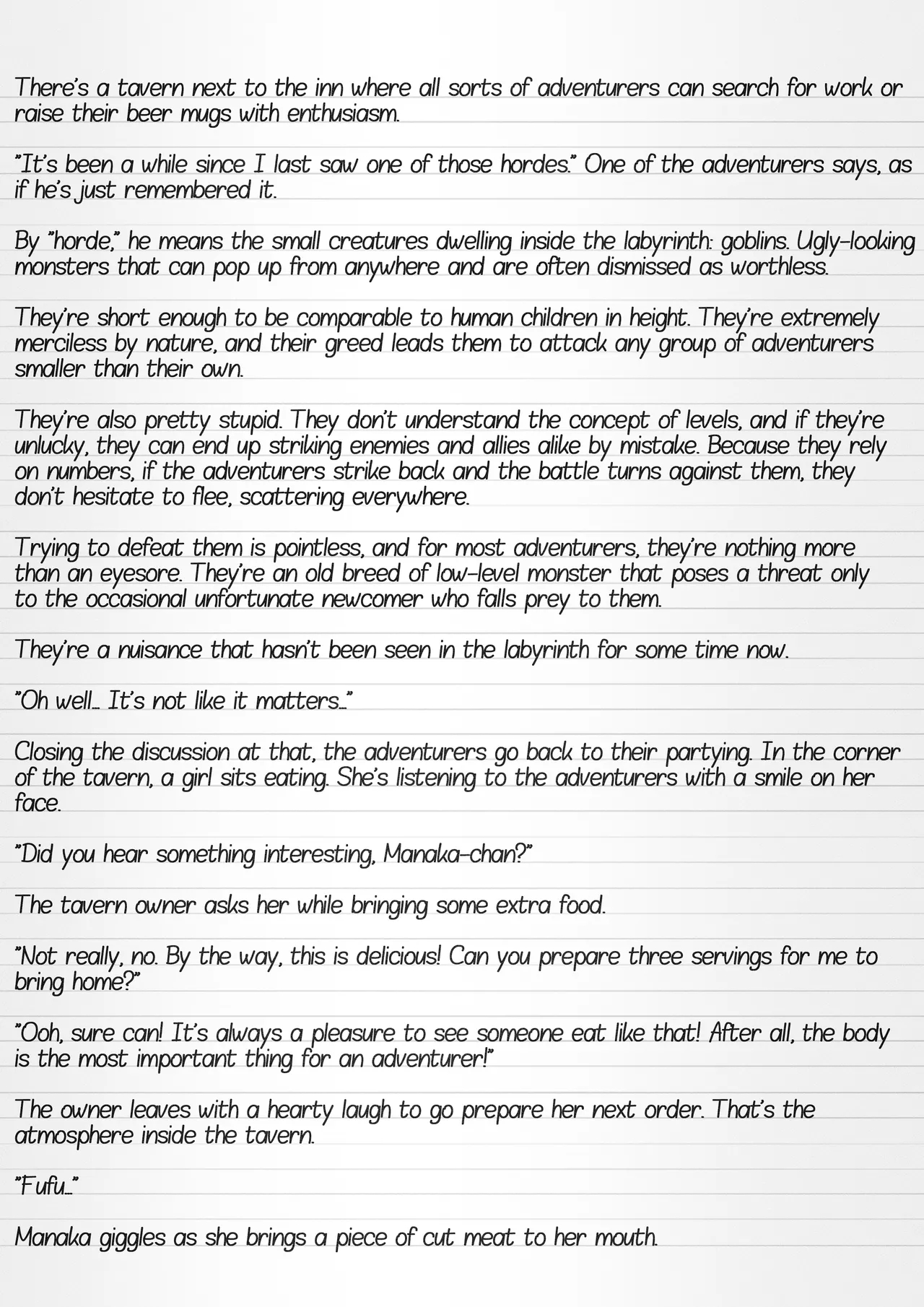 Misuke's Short Stories 35 - Manaka & Goblins page 2