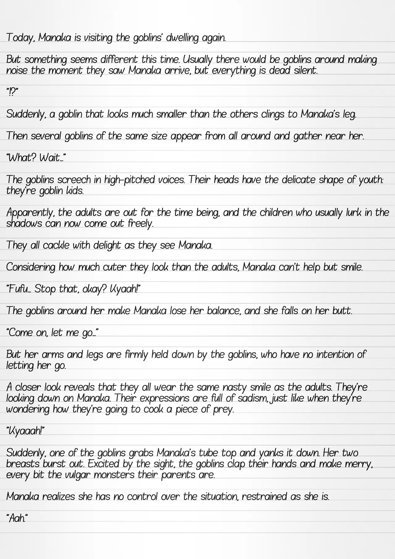 Misuke's Short Stories 35 - Manaka & Goblins page 21