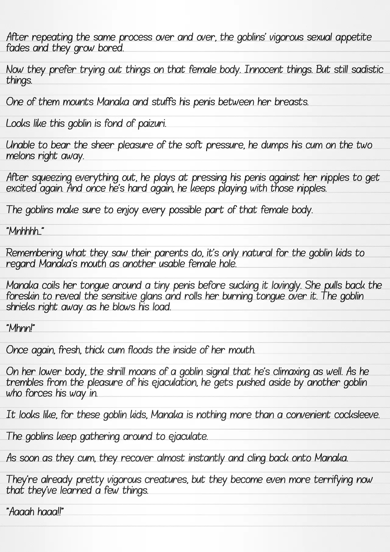 Misuke's Short Stories 35 - Manaka & Goblins page 27