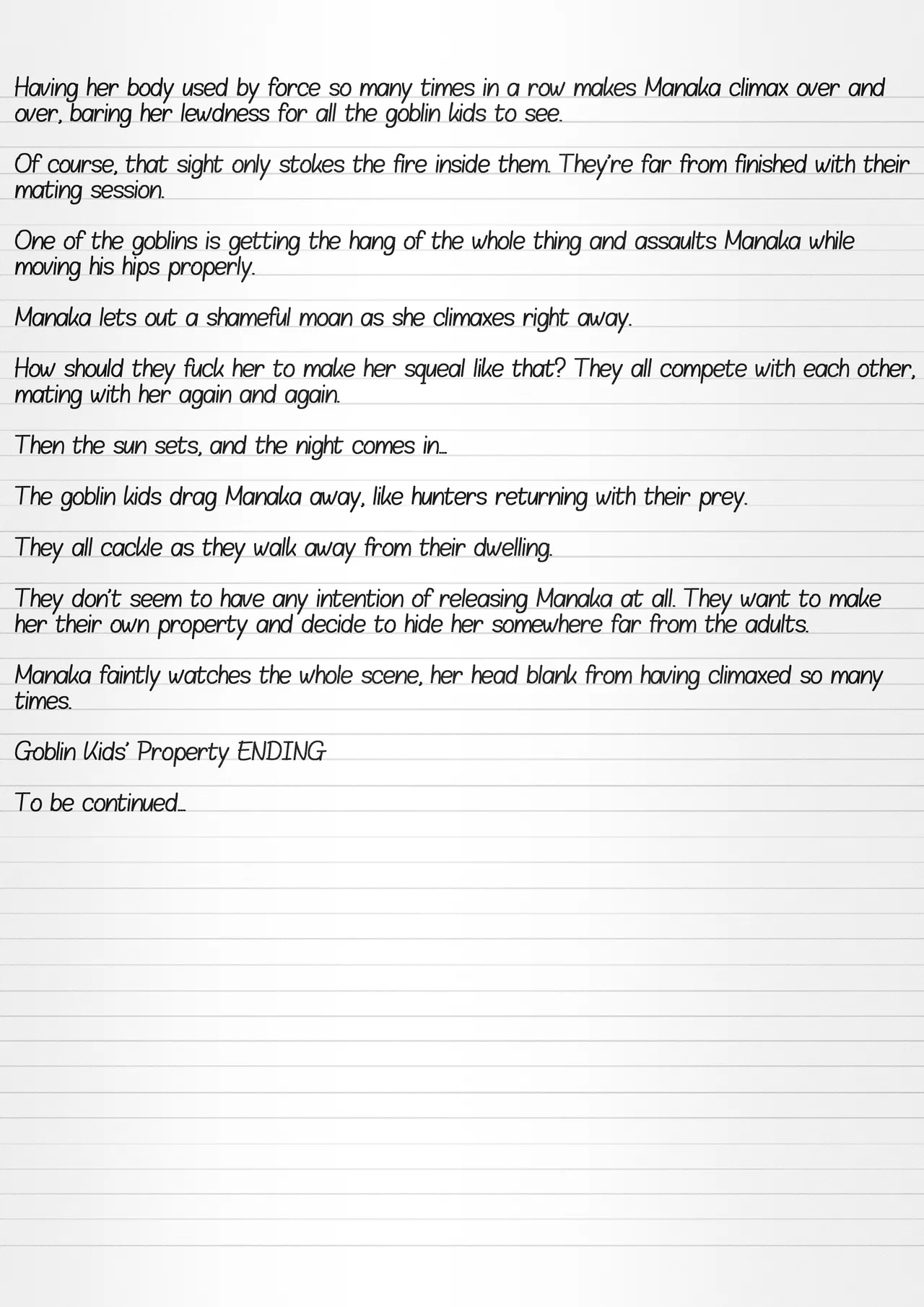 Misuke's Short Stories 35 - Manaka & Goblins page 28