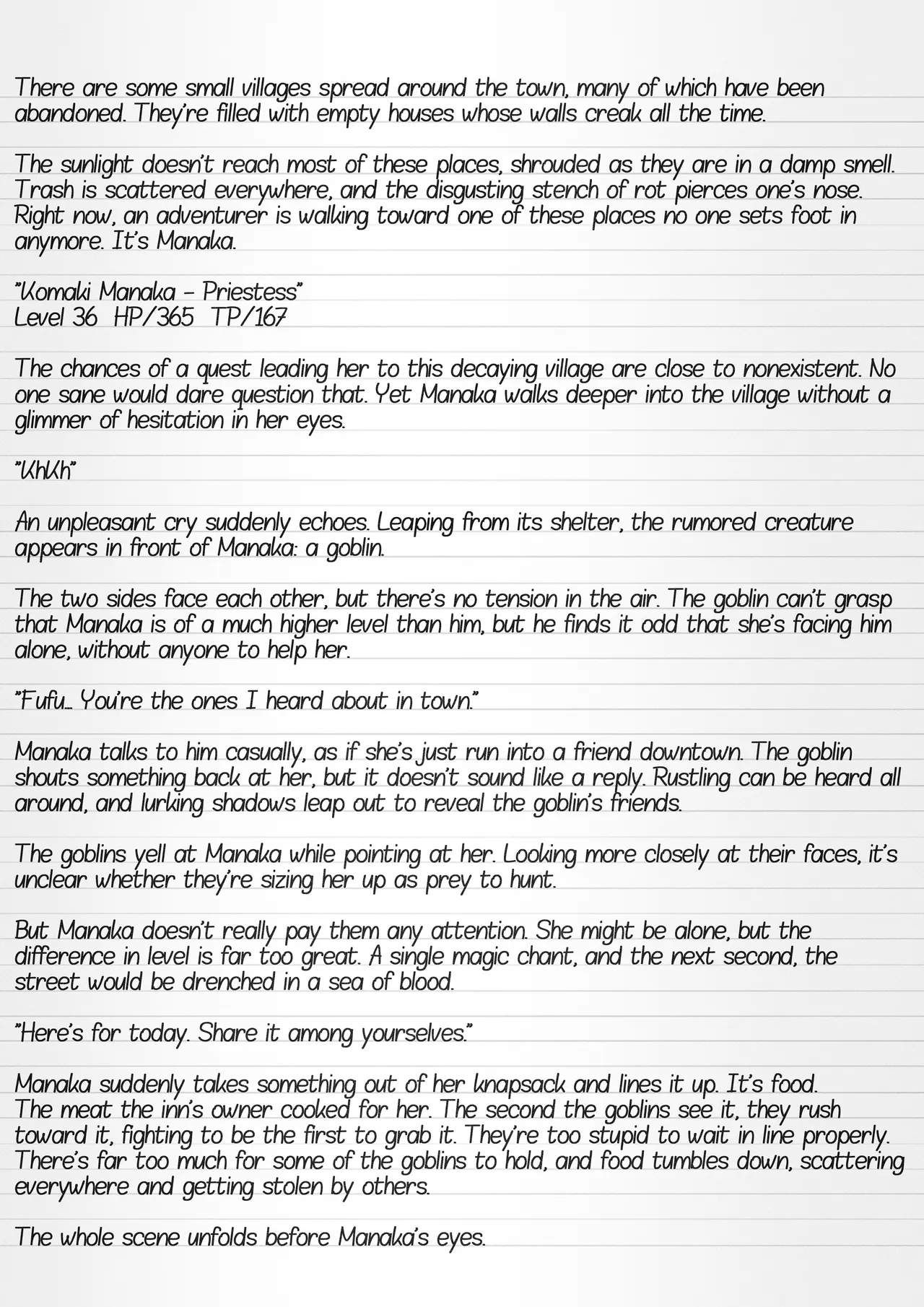 Misuke's Short Stories 35 - Manaka & Goblins page 3