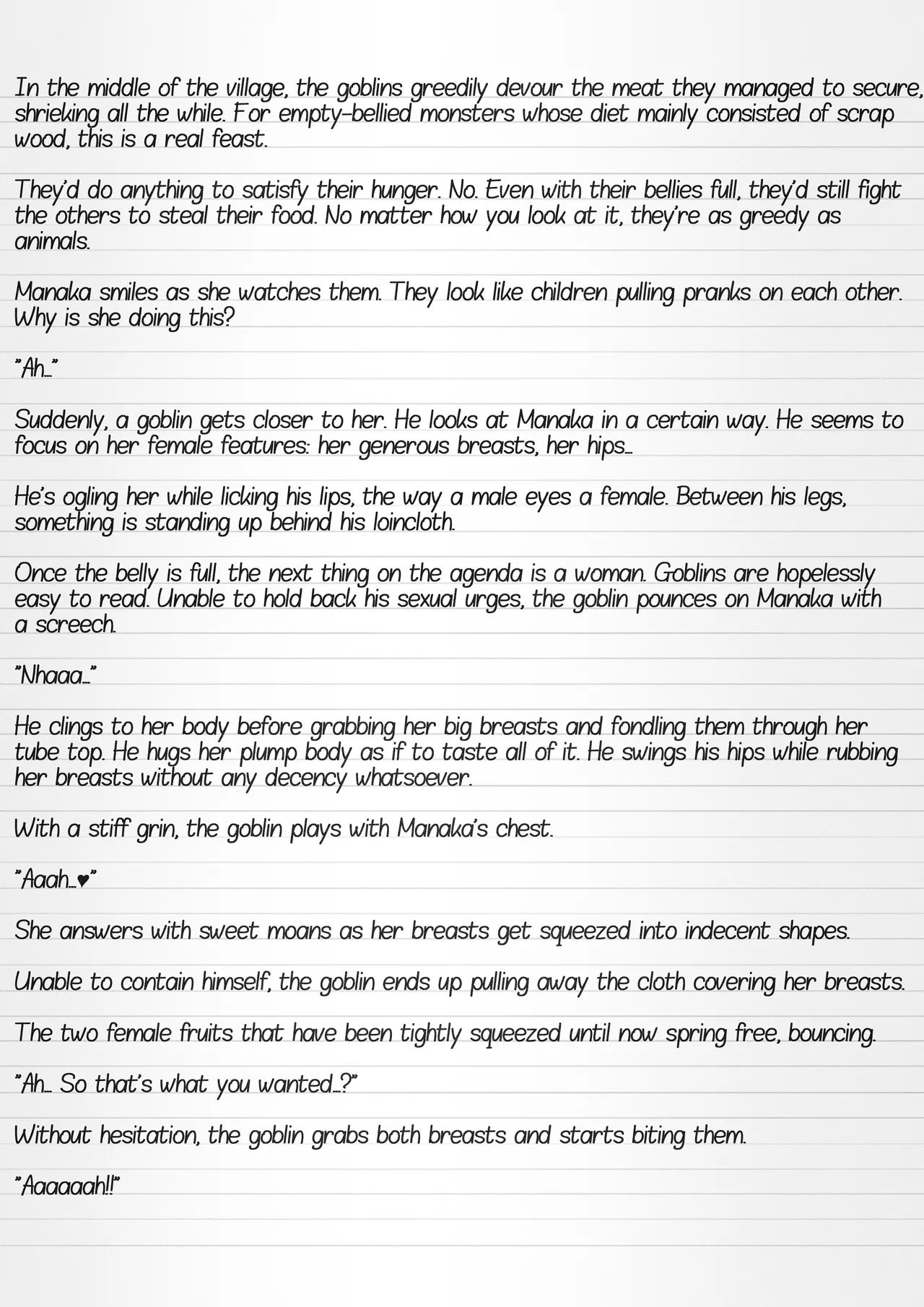 Misuke's Short Stories 35 - Manaka & Goblins page 4