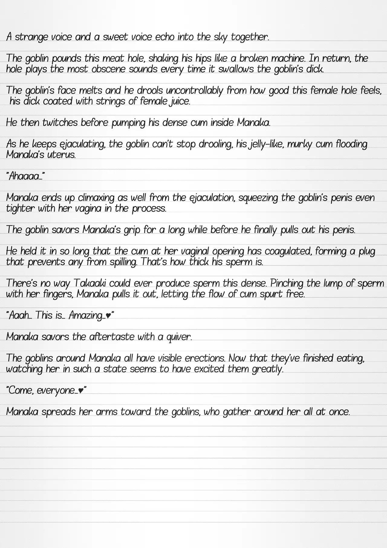 Misuke's Short Stories 35 - Manaka & Goblins page 8
