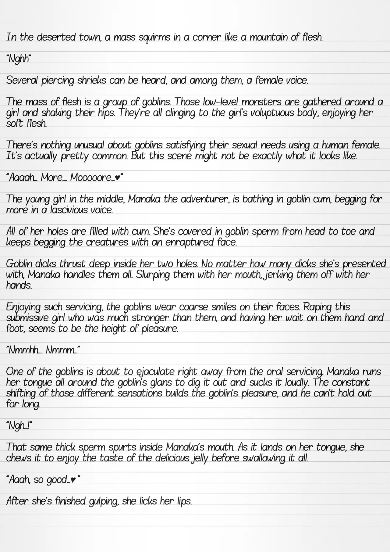 Misuke's Short Stories 35 - Manaka & Goblins page 9