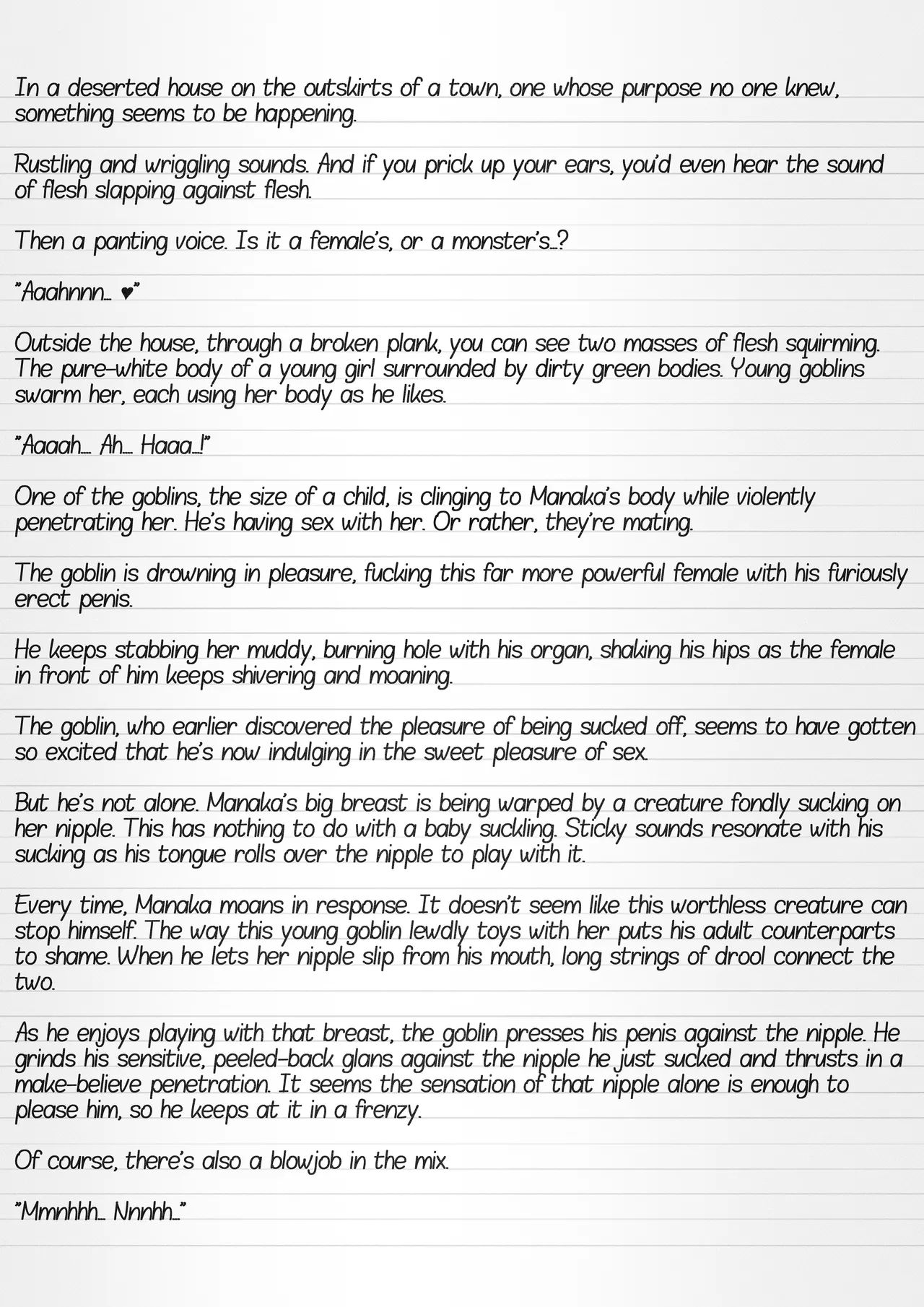 Misuke's Short Stories 36 - Manaka & Young Goblins page 13