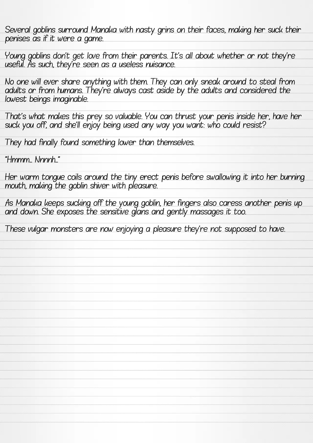 Misuke's Short Stories 36 - Manaka & Young Goblins page 14