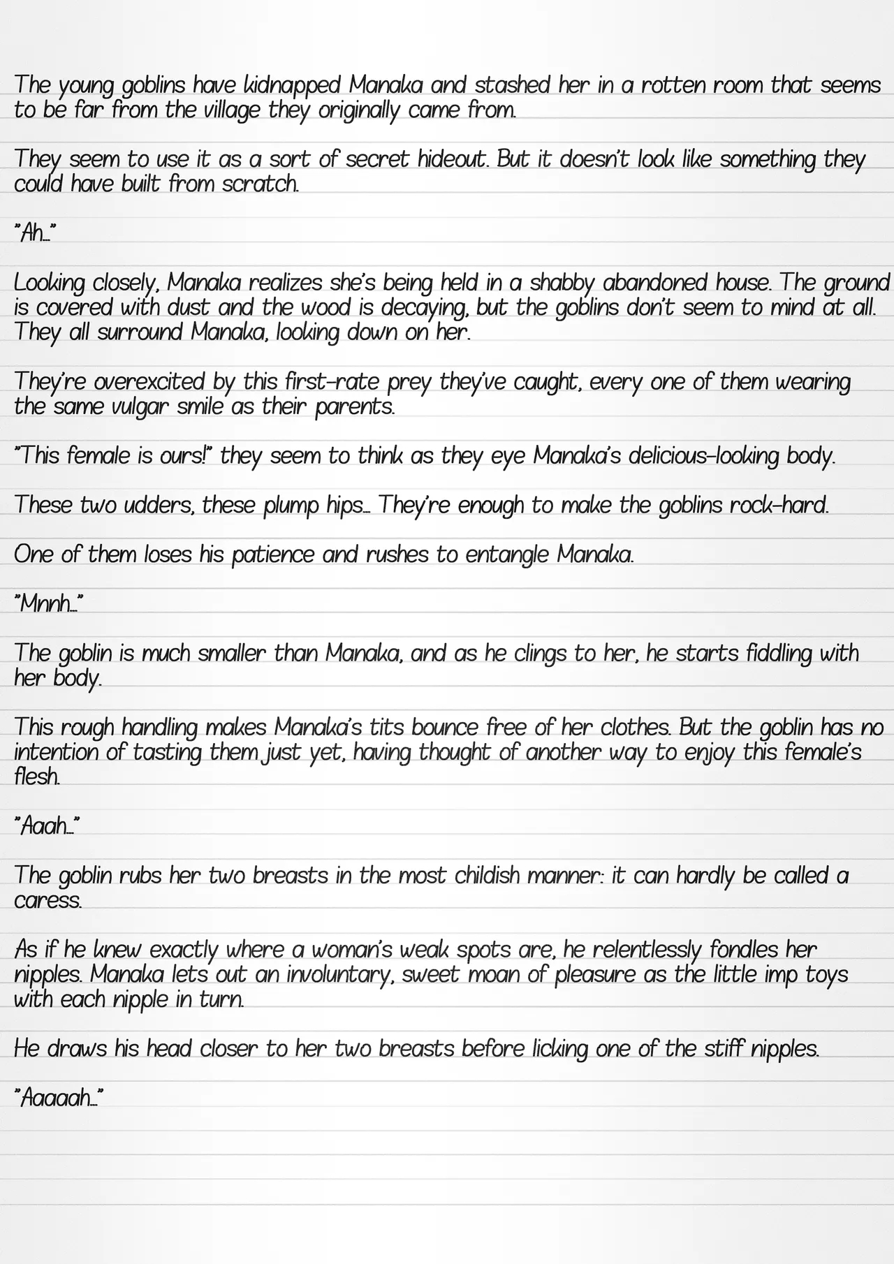 Misuke's Short Stories 36 - Manaka & Young Goblins page 2