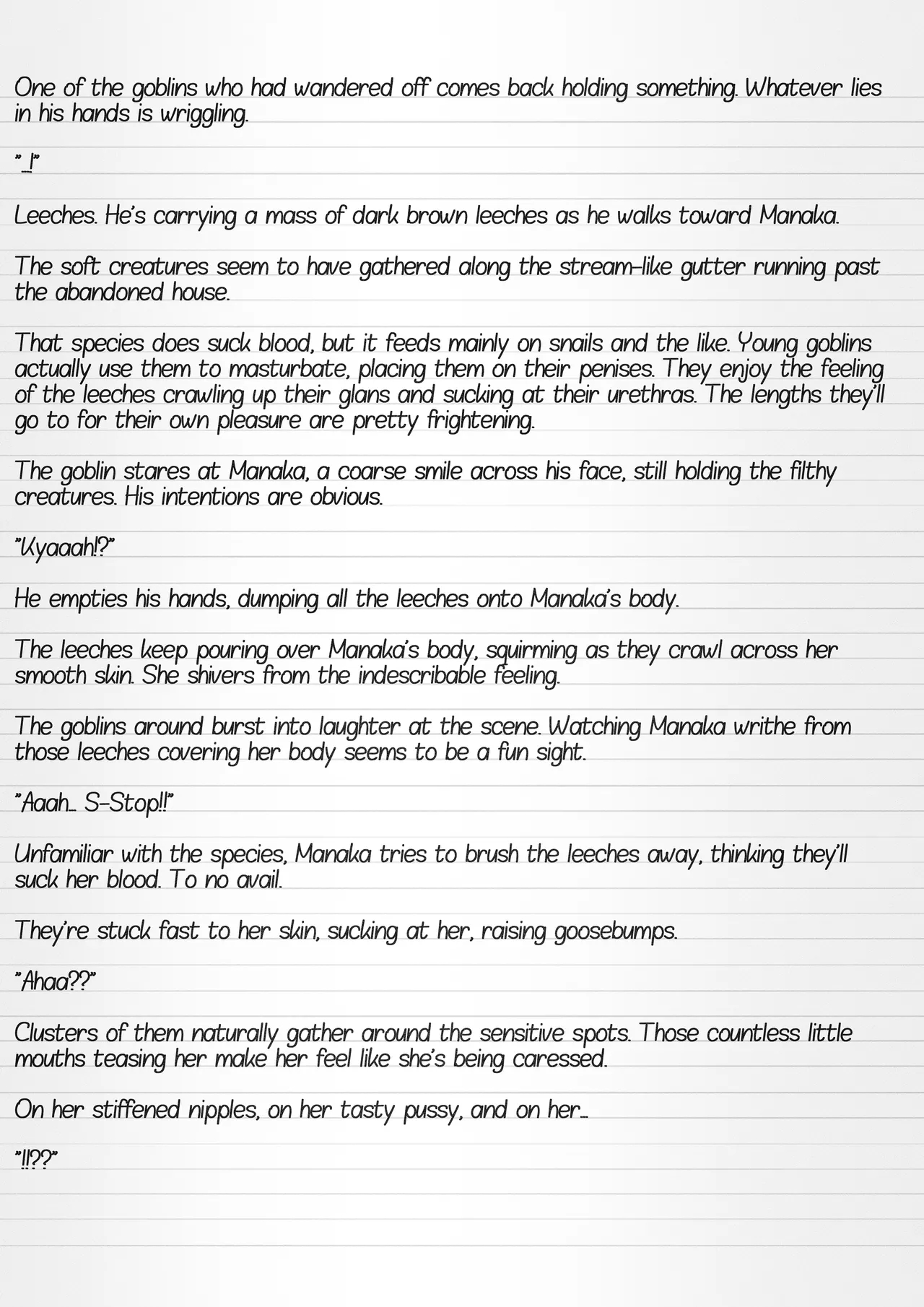 Misuke's Short Stories 36 - Manaka & Young Goblins page 20