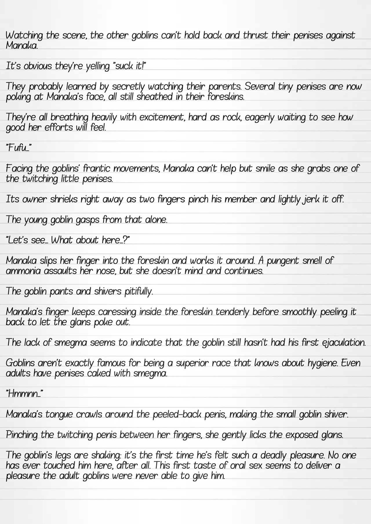 Misuke's Short Stories 36 - Manaka & Young Goblins page 6