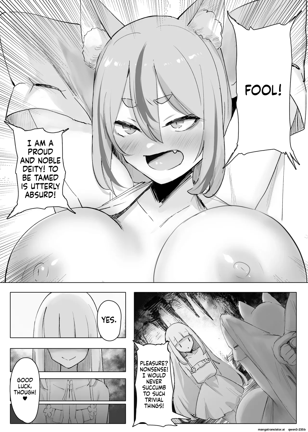 Mura No Kyonyuu Kitsune Mamori-gami-sama Ga Haiboku Jashin No Pet Ni Ochiru Hanashi page 10