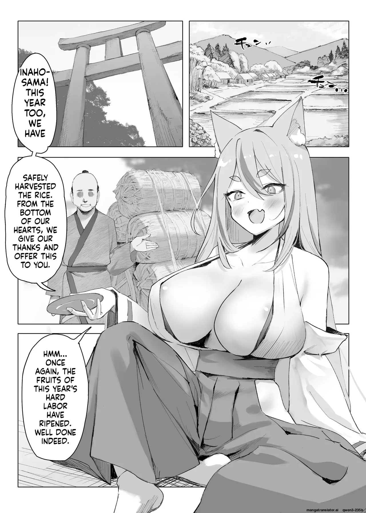 Mura No Kyonyuu Kitsune Mamori-gami-sama Ga Haiboku Jashin No Pet Ni Ochiru Hanashi page 2