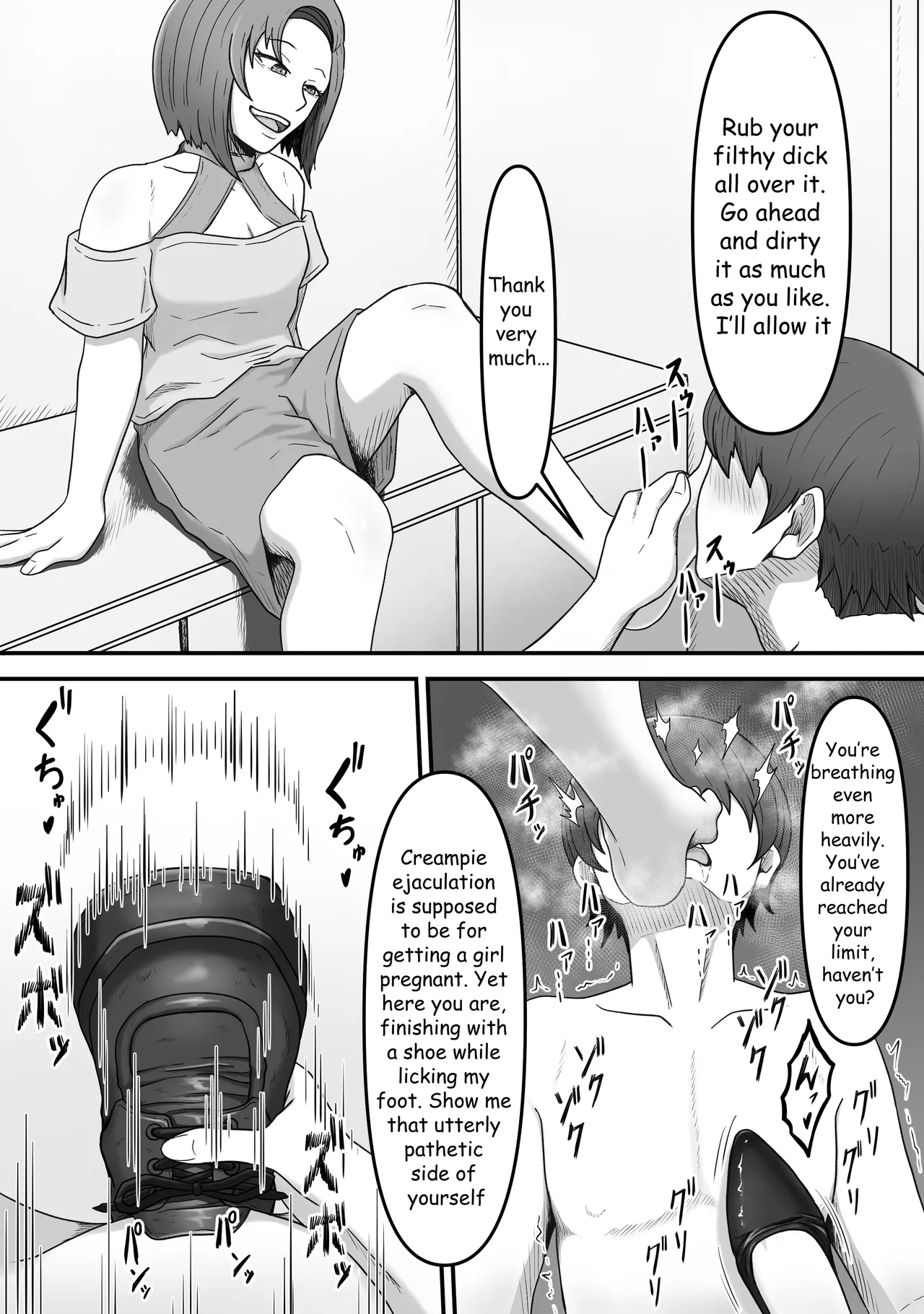 My Girlfriend's Older Sister Turned Me Into Her Masochist Foot Pet page 15