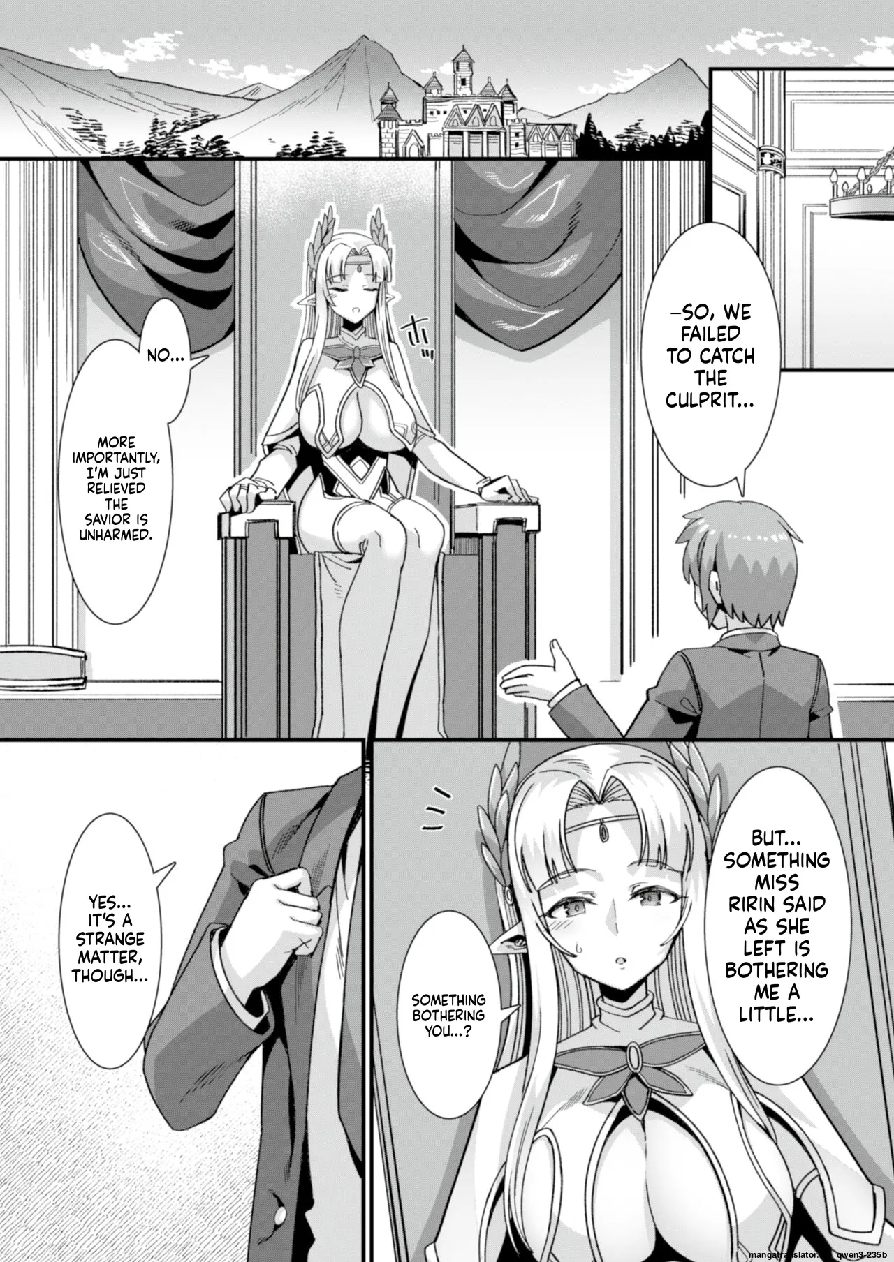 Oujo To Himekishi O Party De Rouraku Shite Yotsugi O Tsukutte Boukoku O Sukuu Tame Ni Harem Ecchi ~otoko Ga Umarenai Isekai E Shoukan Sareta Ore Ga Heroine O Ategawarete Kozukuri Ecchi 5~ page 3