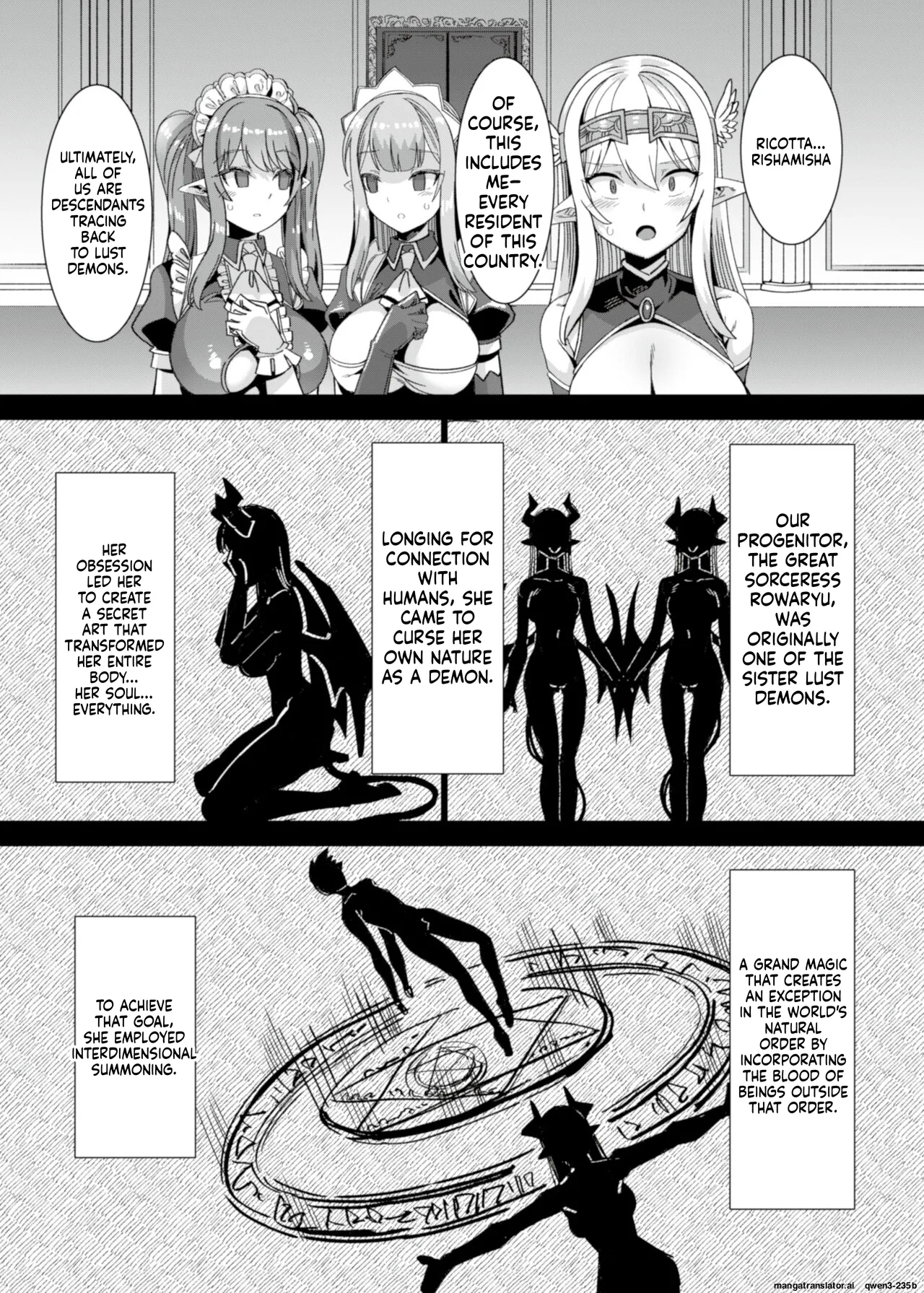 Oujo To Himekishi O Party De Rouraku Shite Yotsugi O Tsukutte Boukoku O Sukuu Tame Ni Harem Ecchi ~otoko Ga Umarenai Isekai E Shoukan Sareta Ore Ga Heroine O Ategawarete Kozukuri Ecchi 5~ page 5