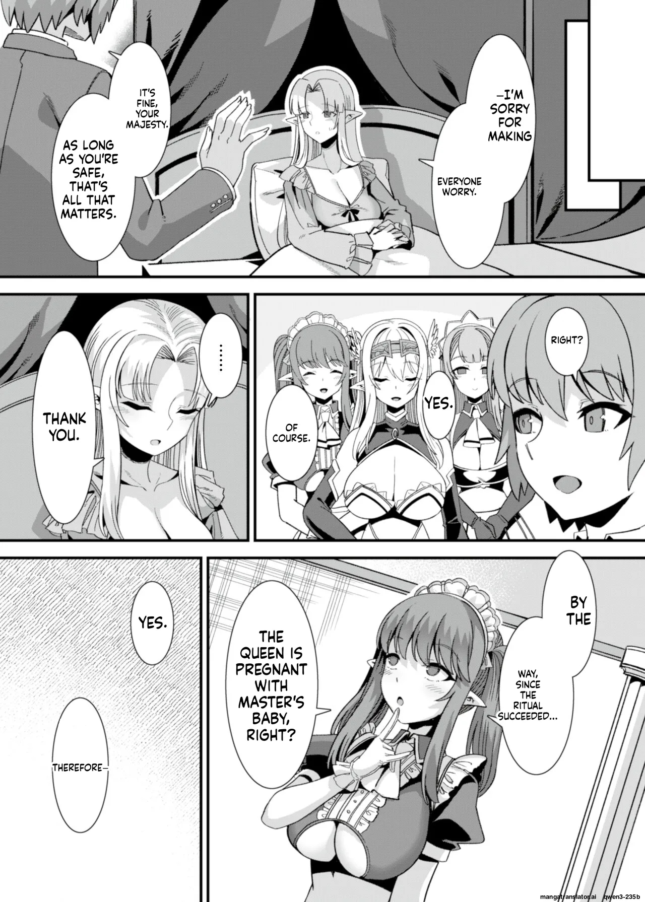 Oujo To Himekishi O Party De Rouraku Shite Yotsugi O Tsukutte Boukoku O Sukuu Tame Ni Harem Ecchi ~otoko Ga Umarenai Isekai E Shoukan Sareta Ore Ga Heroine O Ategawarete Kozukuri Ecchi 5~ page 57
