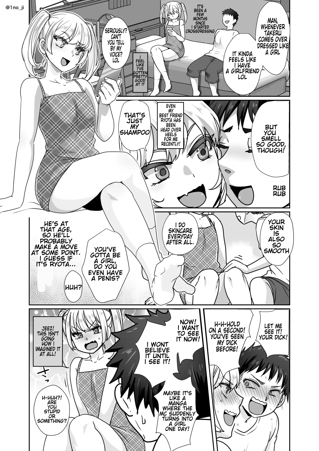 Pages 62-66 Mesu Danshi Ecchi Manga Tsumeawase page 1